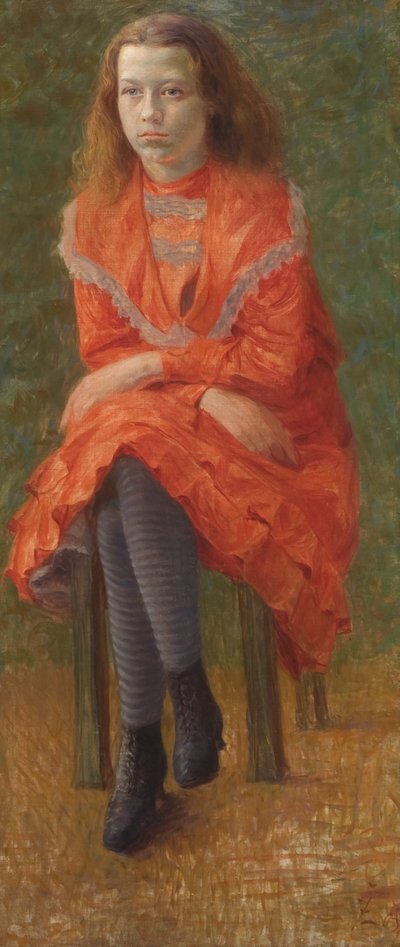 Sitting Girl by Ivan Zabota